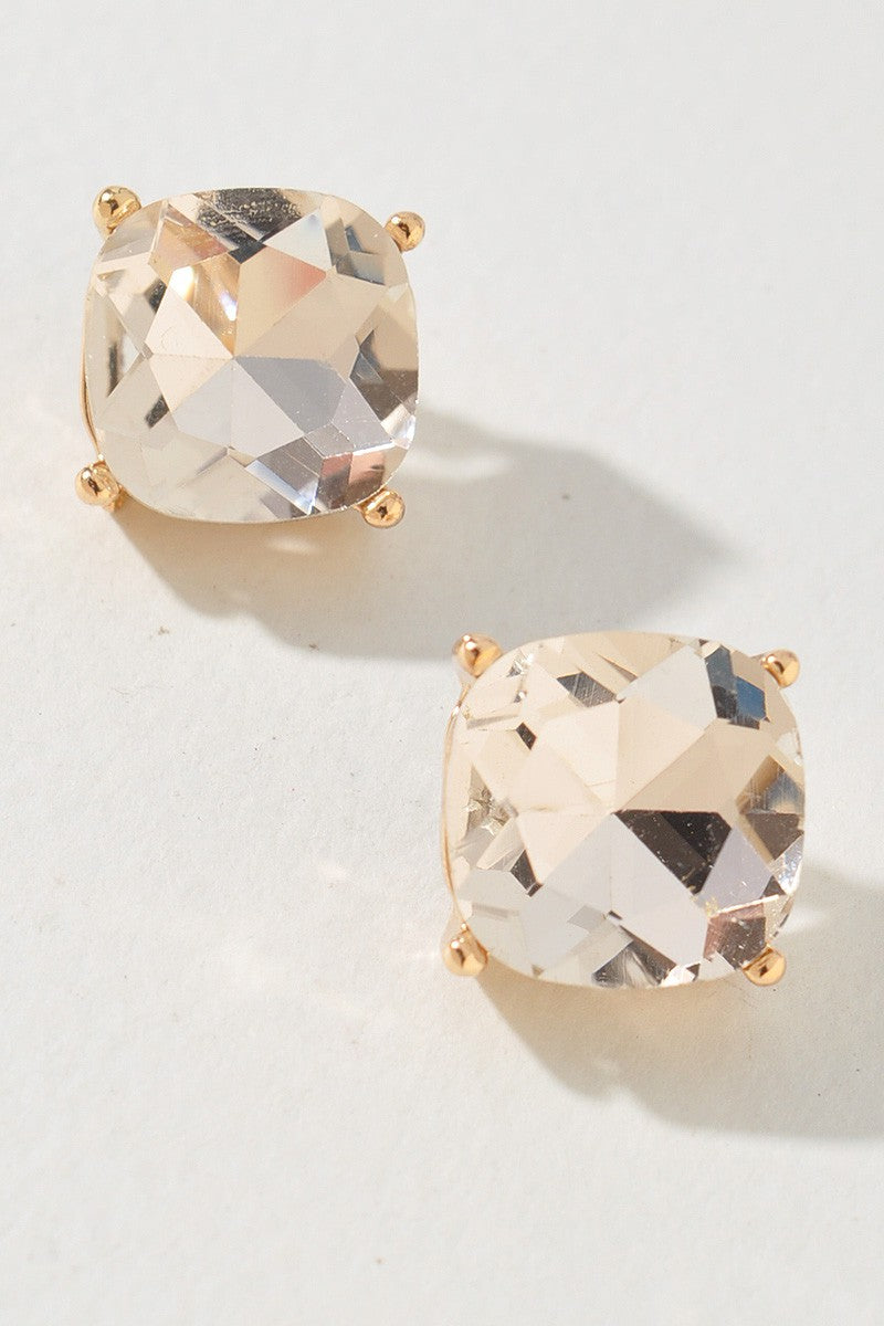 Classic Rhinestone Stud Earrings