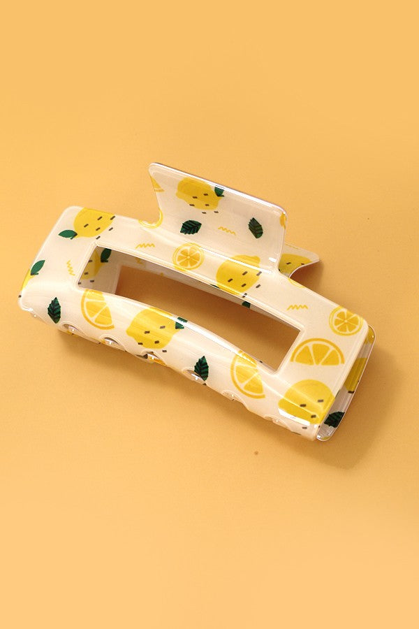 Fruit Rectangle Claw Clip
