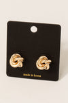 Knotted Stud Earrings