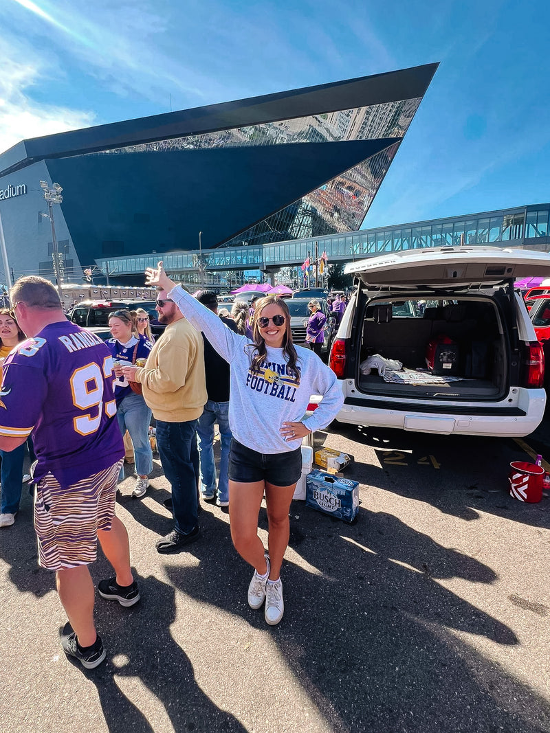 Purple & Gold Vikings Crewneck