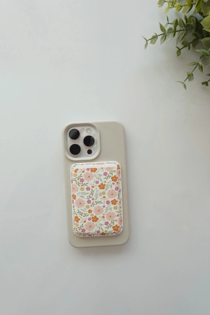 Magnet Phone Wallet - Spring Flower