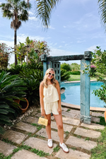 Banana Stripe Cami & Shorts Set