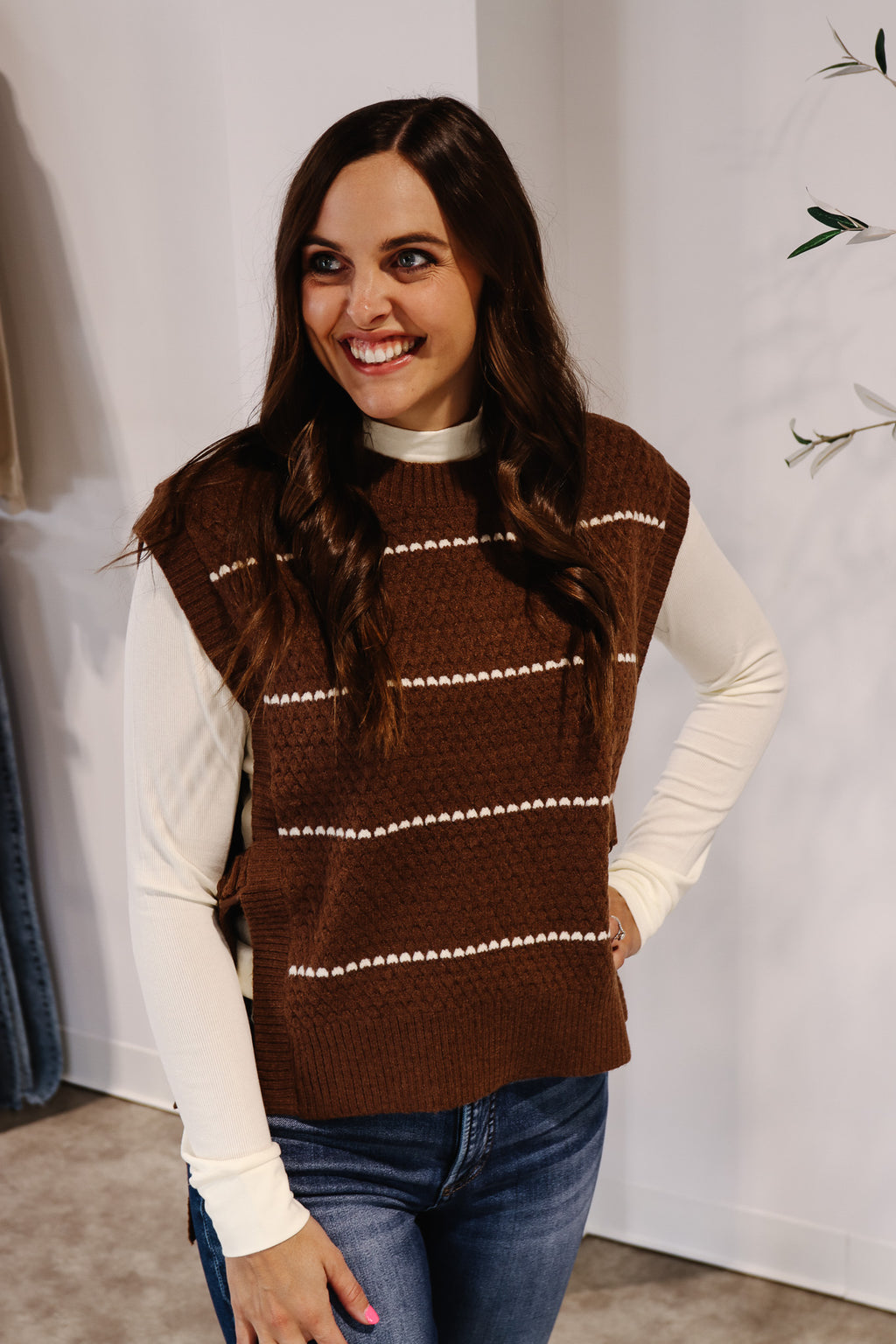 Roan Cable Knit Sweater Vest