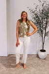 Risen High Rise Cora Cream Jeans