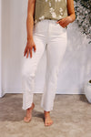 Risen High Rise Cora Cream Jeans