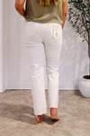 Risen High Rise Cora Cream Jeans