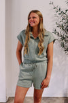 Green Valentine Romper