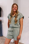 Green Valentine Romper