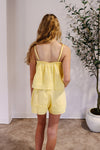 Banana Stripe Cami & Shorts Set