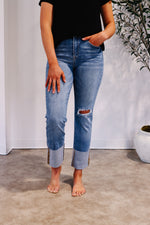 Risen High Rise Hannah Ankle Straight Jean