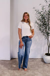 Risen Tara Mid Rise Wide Jeans