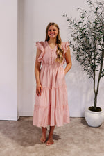 Poppy Ruffle Tiered Midi Dress