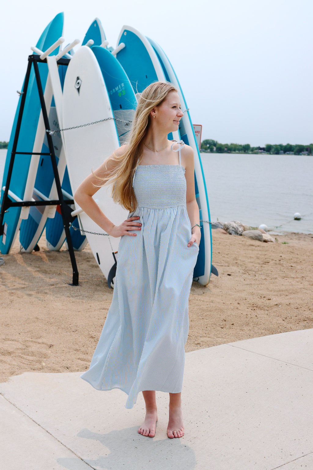 Patriot Striped Maxi Dress