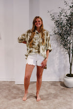 Vivian Oversized Floral Print Blouse