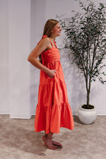 Penelope Pleated Midi Dress