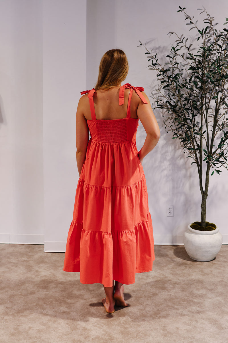 Penelope Pleated Midi Dress