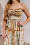 Bahamas Cutout Smocked Maxi Dress