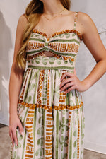 Bahamas Cutout Smocked Maxi Dress