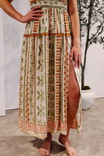 Bahamas Cutout Smocked Maxi Dress