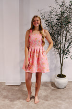 Jess Jacquard Floral Dress