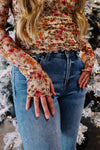Amber Floral Mesh Long Sleeve