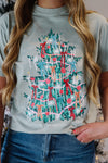 Christmas Tinsel Tree Graphic Tee