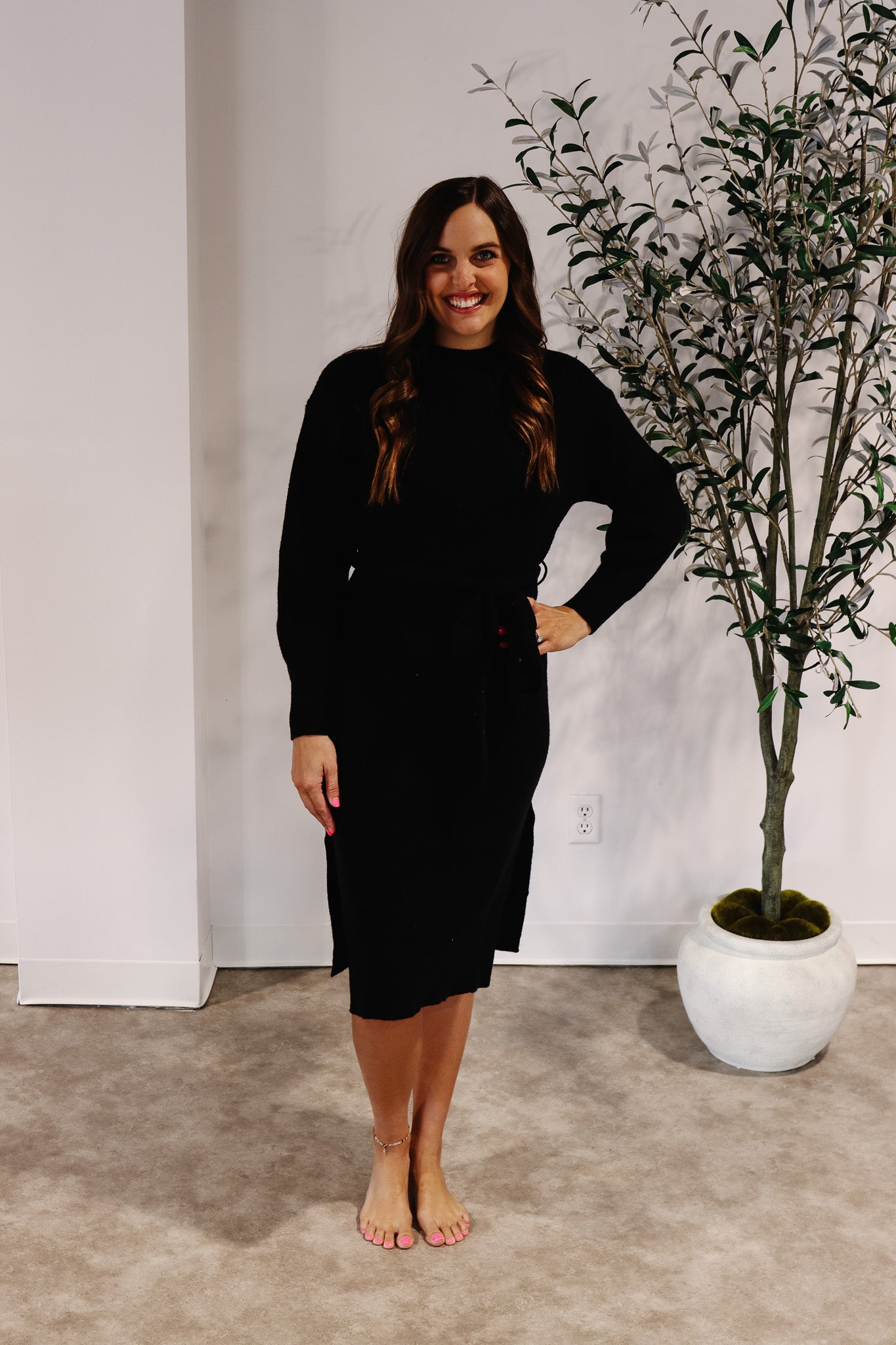 Holly Sweater Midi Dress – Hers & Mine Boutique Holly Sweater Midi Dress – Hers & Mine Boutique