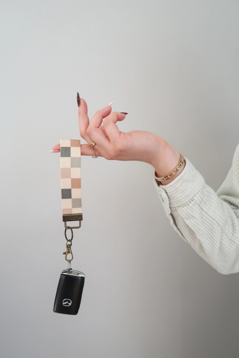 Canvas Wrist Keychain Lanyard