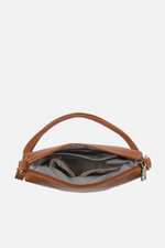 Dylan Crossbody With Tassel Zipper - Brown