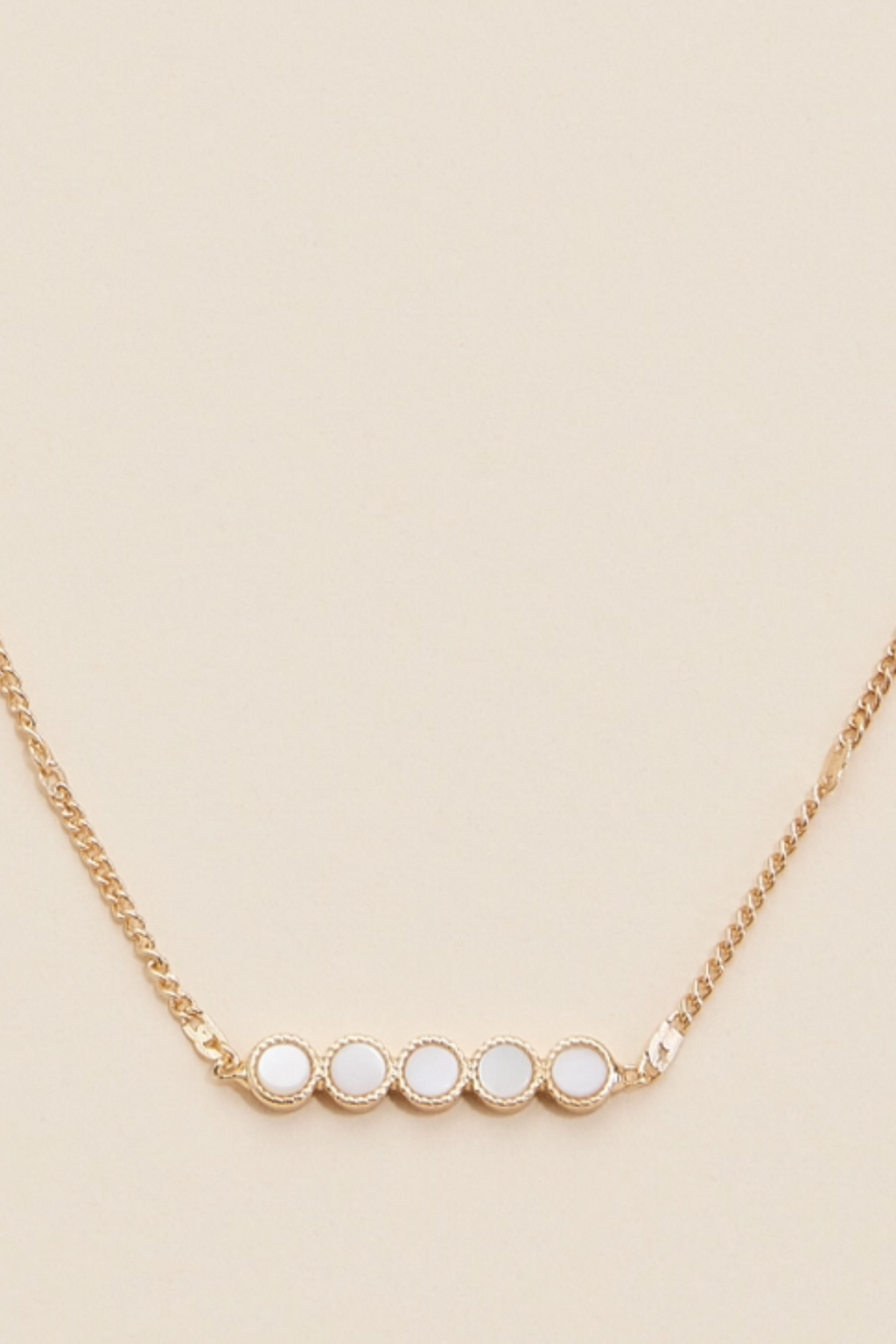 Shell Dots Charm Necklace